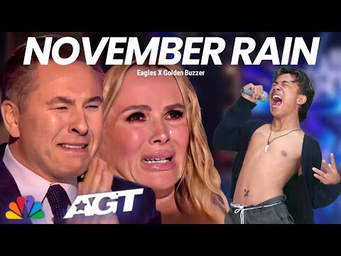 Golden Buzzer : Simon Cowell Cried When He Heard The Song November Rain With An Extraordinary Voice