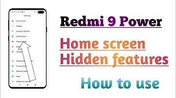 Redmi 9 Power , Home screen setting Hidden features tips and tricks