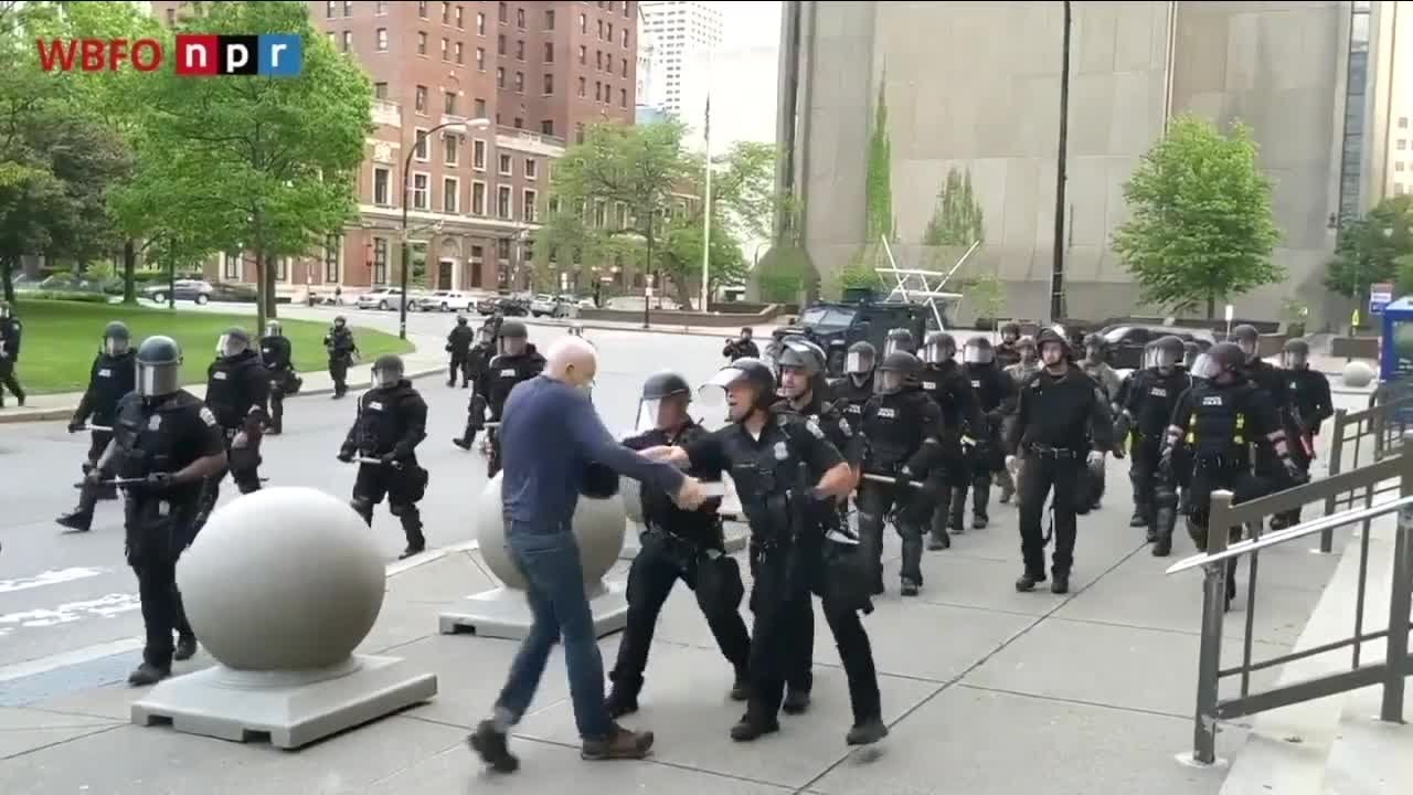 75-year-old man pushed by Buffalo police is long-time activists