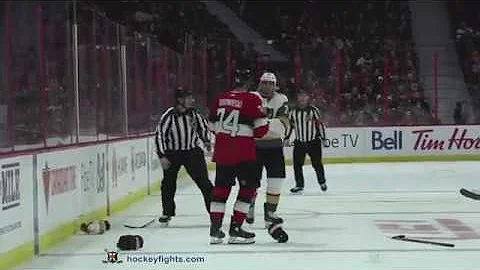 Ryan Reaves vs Mark Borowiecki Nov 8, 2018