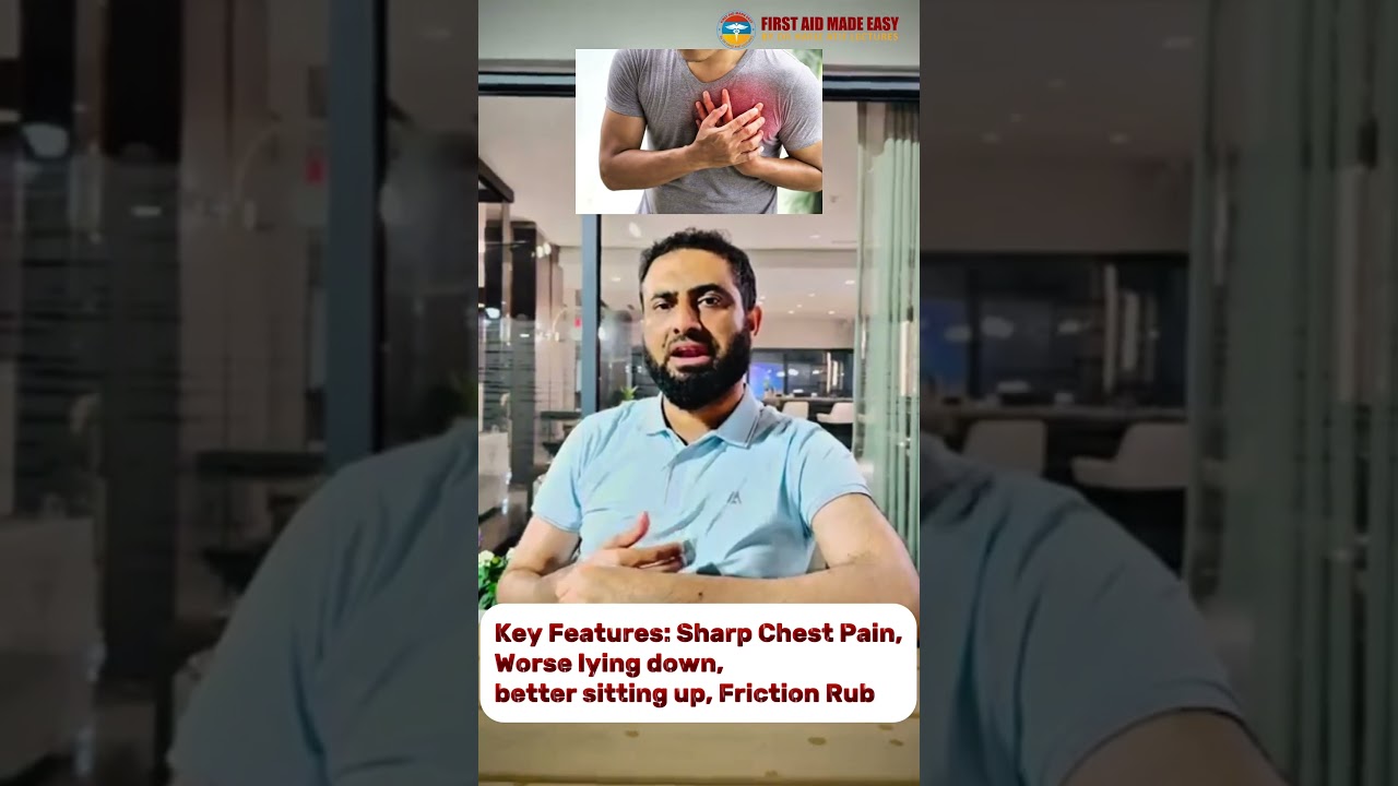 Actue Pericarditis | Exam Key Points | Dr Hafiz Atif | First Aid Made Easy Platform #shorts #medical