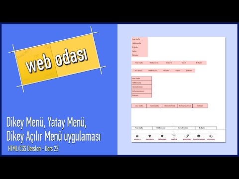 Video: Bir Açılır Yatay Menü Nasıl Yapılır