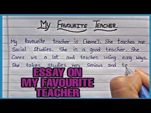 short essay on my favourite teacher