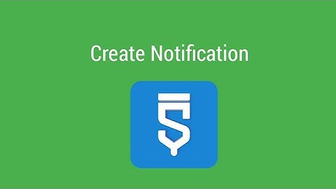 How to create Notification in Sketchware