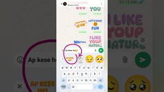 Latest typing sticker keyboard 🤓| Urdu /English stickers' which you type 🔥| #watsapp #tips #shorts screenshot 3