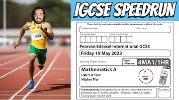 2023 (June) 1HR Edexcel IGCSE Maths Speedrun