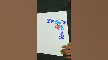 New Design for 2024/Boder and corner design for students project and practical khata design/#design.