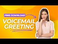 Female voicemail greeting hq free download