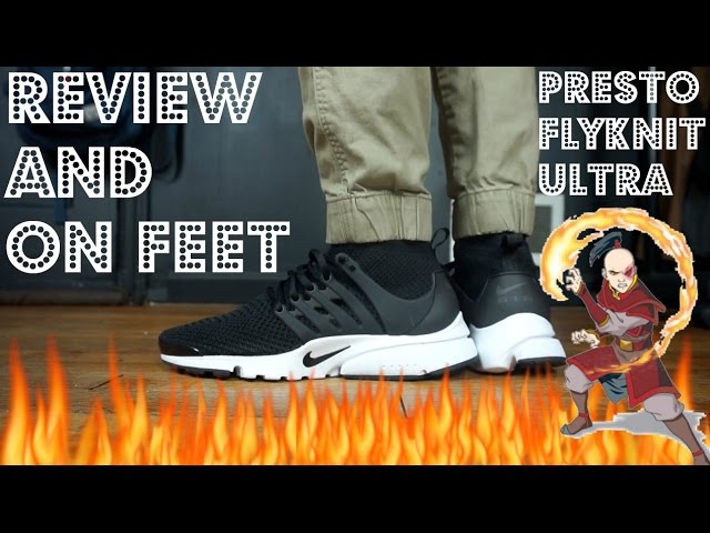 Nike Air Presto Flyknit Ultra "Black" Review & On Feet - YouTube