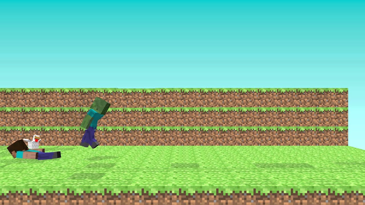 minecraft animation but that backflip though ! YouTube