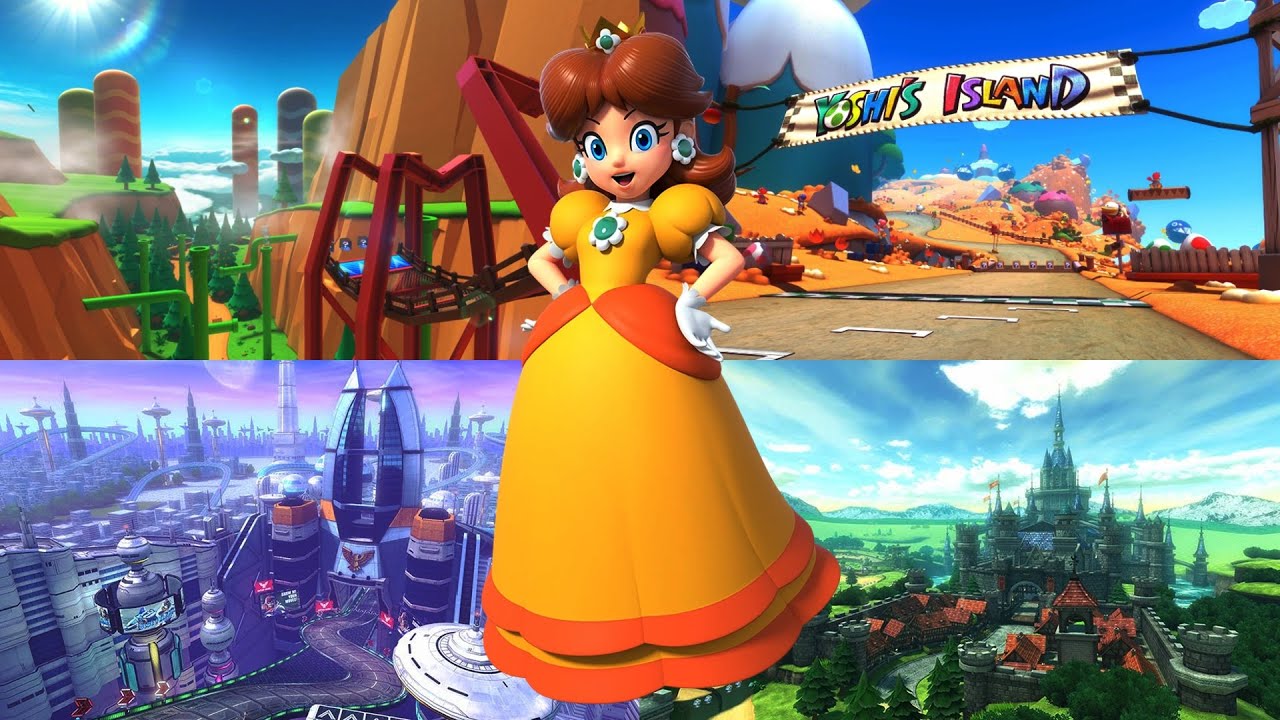 Mario Kart 8 Deluxe: Chaos Happening While Racing As Daisy - YouTube