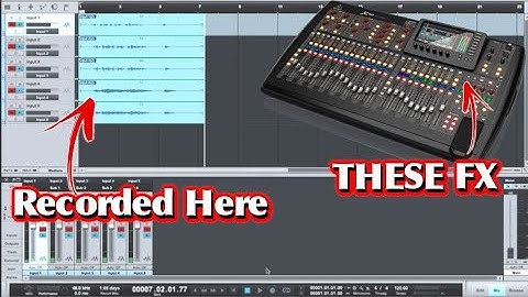 Record X32 (M32) FX Racks into Your DAW