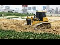 Incredible Construction Equipment Working Bulldozer Operator Pushing Soil | Great machine in Action