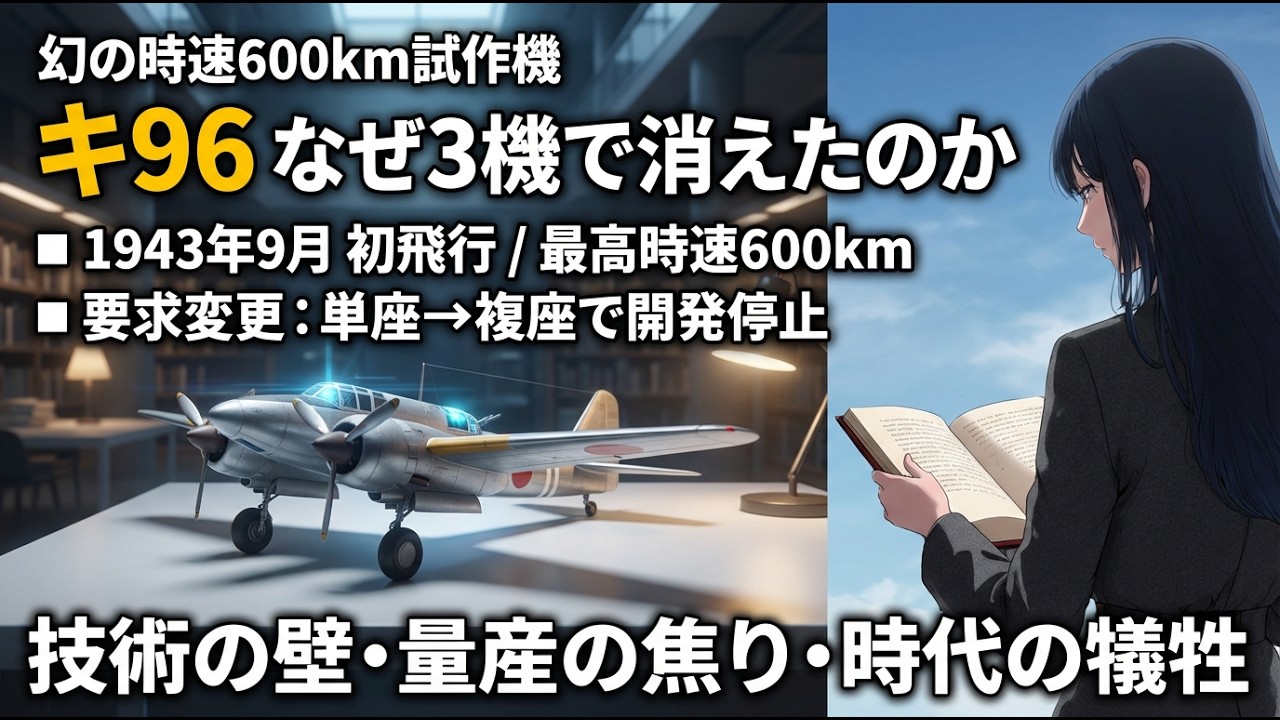 「キ96開発中止」時速600キロの高性能機はなぜ消えたか。単座と複座の間で揺れた陸軍の迷走… ,川崎航空機,土井武夫,各務原,双発戦闘機,本土 ...