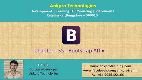 Bootstrap Chapter 35 - Bootstrap Affix
