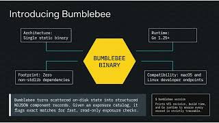 Bumblebee: Open-Source Supply Chain Security Scanner for Developer Machines