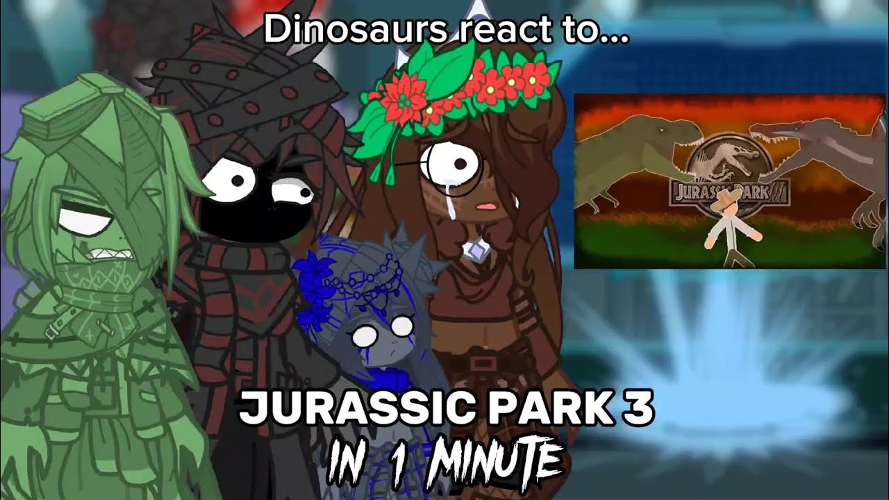 Dinosaurs react to Jurassic Park 3 in One Minute