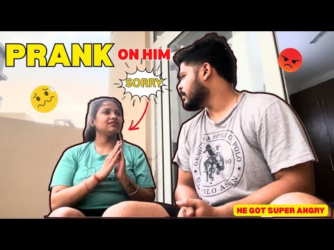 PRANK ON BOYFRIEND - I LOST HIS......... He Got Super Angry😡 #prankonboyfriend