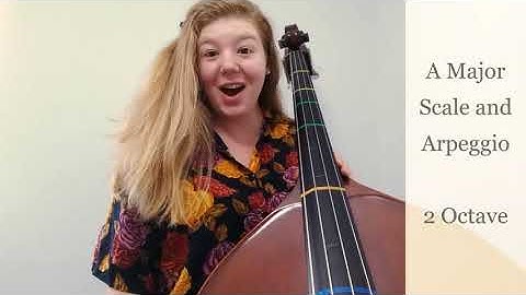 Contrabass | A Major Scale and Arpeggio - 2 Octave
