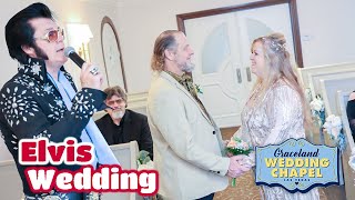 Sue \& Steve's Elvis Wedding in Las Vegas | Graceland Chapel