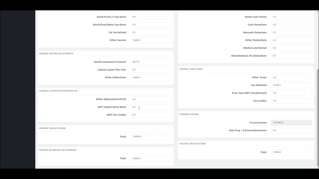 tax planner pro tutorial personal detail youtube tax planner pro