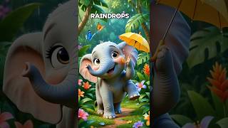 Baby Elephant's Tiny Umbrella 🌈 | Kids Cartoon #KidsCartoon #KidsSongs #KidsShorts
