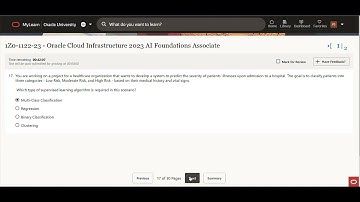 OCI AI Foundation Associate - 1Z0 1122 23 solutions