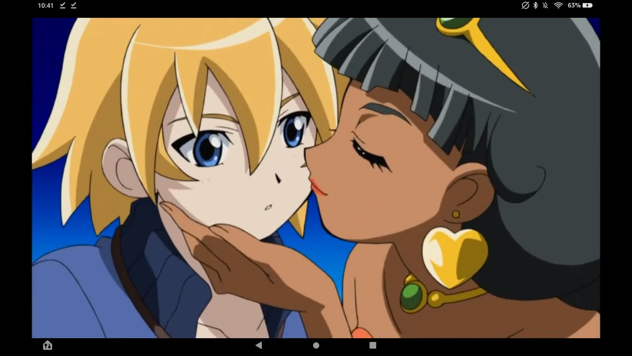 Dinosaur King: Princess Zahara Kisses Rex On His Cheek!