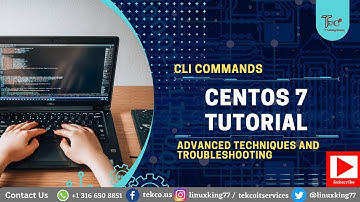CentOS 7 Tutorial | CLI Commands Part 2 | Advanced Techniques and Troubleshooting | Linux | Terminal