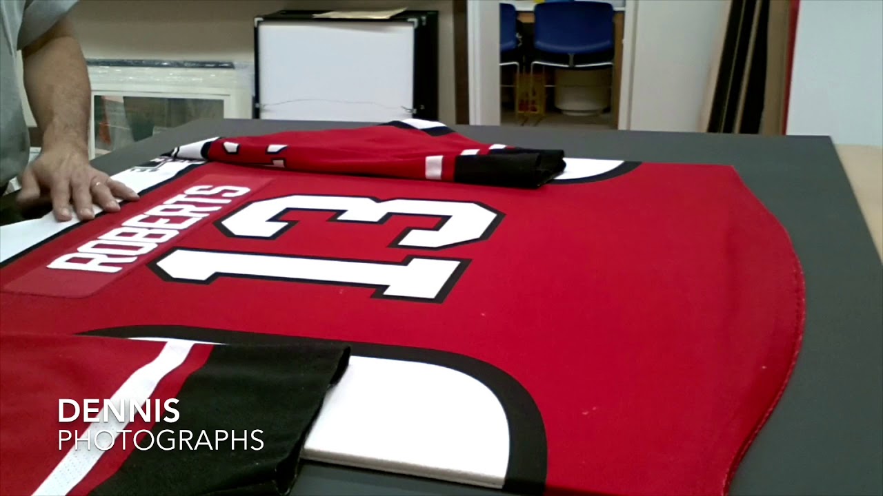 Hockey How to frame a Sports Jersey YouTube