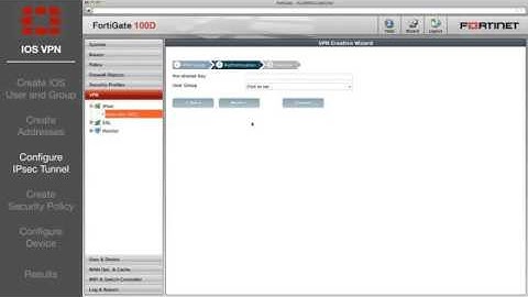FortiGate Cookbook   IPsec VPN Remote Access for iOS 5 0