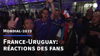 Mondial-2023: réactions de supporters après la victoire du XV de France contre l'Uruguay | AFP
