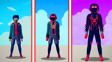 EVOLUTION OF SPIDERMAN ( MILES MORALES ) | TABS - Totally Accurate Battle Simulator