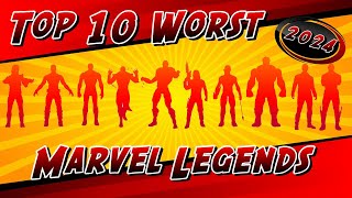 Top 10 WORST Marvel Legends of 2024 #marvelegends #marvelcomics #actionfigure