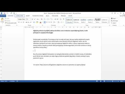 WORD Vstavljanje slike