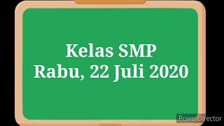 Soal Dan Jawaban Kelas SMP TVRI Rabu 22 Juli 2020