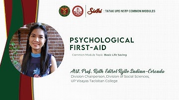 SIDHI: Tatak UPD Common Module | Basic Life Saving | Asst. Prof. Ruth Edisel Rylle Sadian-Cercado
