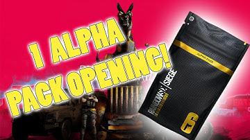 1 ALPHA PACK OPENING!  - Rainbow Six Siege