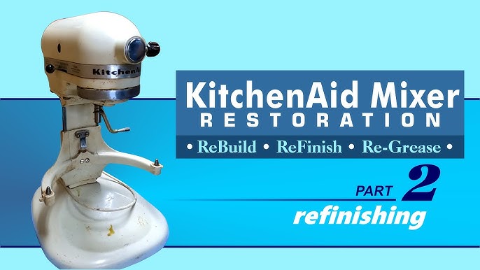 Kitchenaid KSM5 mixer restoration in pastel pink 