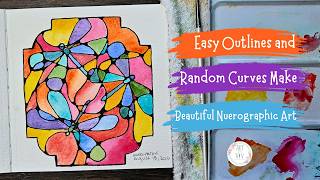 Simple Dragonfly Outlines, Random Curvy Lines = Beautiful Neurographic Art