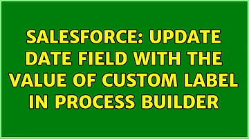 Salesforce: Update Date field with the value of custom label in Process builder