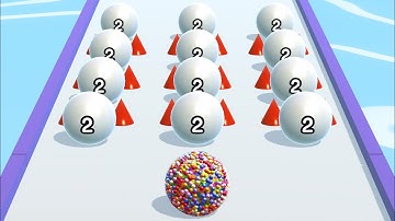 Ball Run 2048 💸🎱🏀 All Levels Gameplay Walkthrough Android, iOS Levels 1-9999 NEW UPDATE!!!