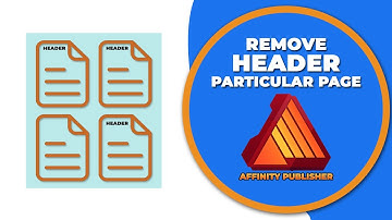 How to remove header from a particular page in affinity publisher