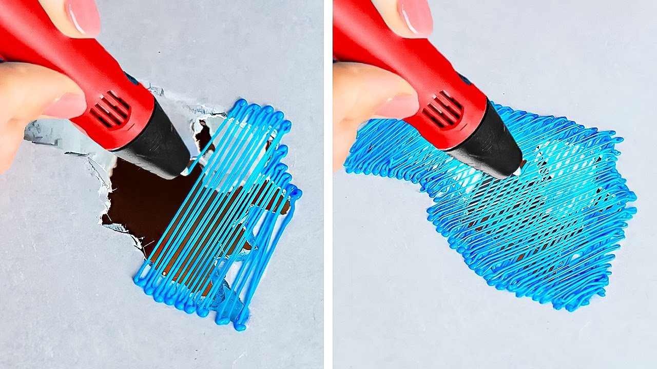 HOW TO REPAIR EVERYTHING WITH 3D-PEN | Genius Glue Gun Hacks And Cheap DIY Jewelry