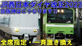 【まさかの特急誘導?!】JR西日本京阪神地区は、2022年はこう変わる！！