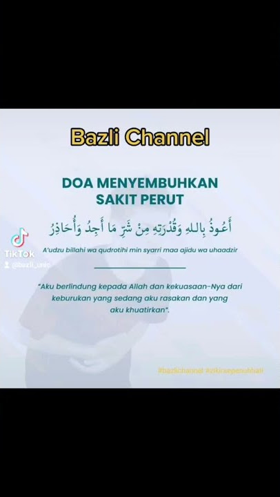 Doa Menyembuhkan Sakit Perut.