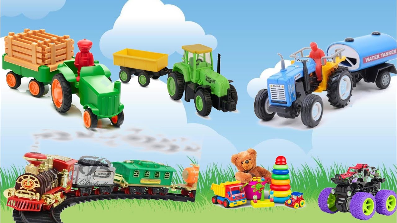 Swaraj Tractor New Holland Tractor Riverside Accident Pulling out JCB 3DX | Tractor Jcb Cartoon