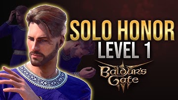 Can You Beat Honour Mode at LEVEL 1 SOLO? Baldur’s Gate 3