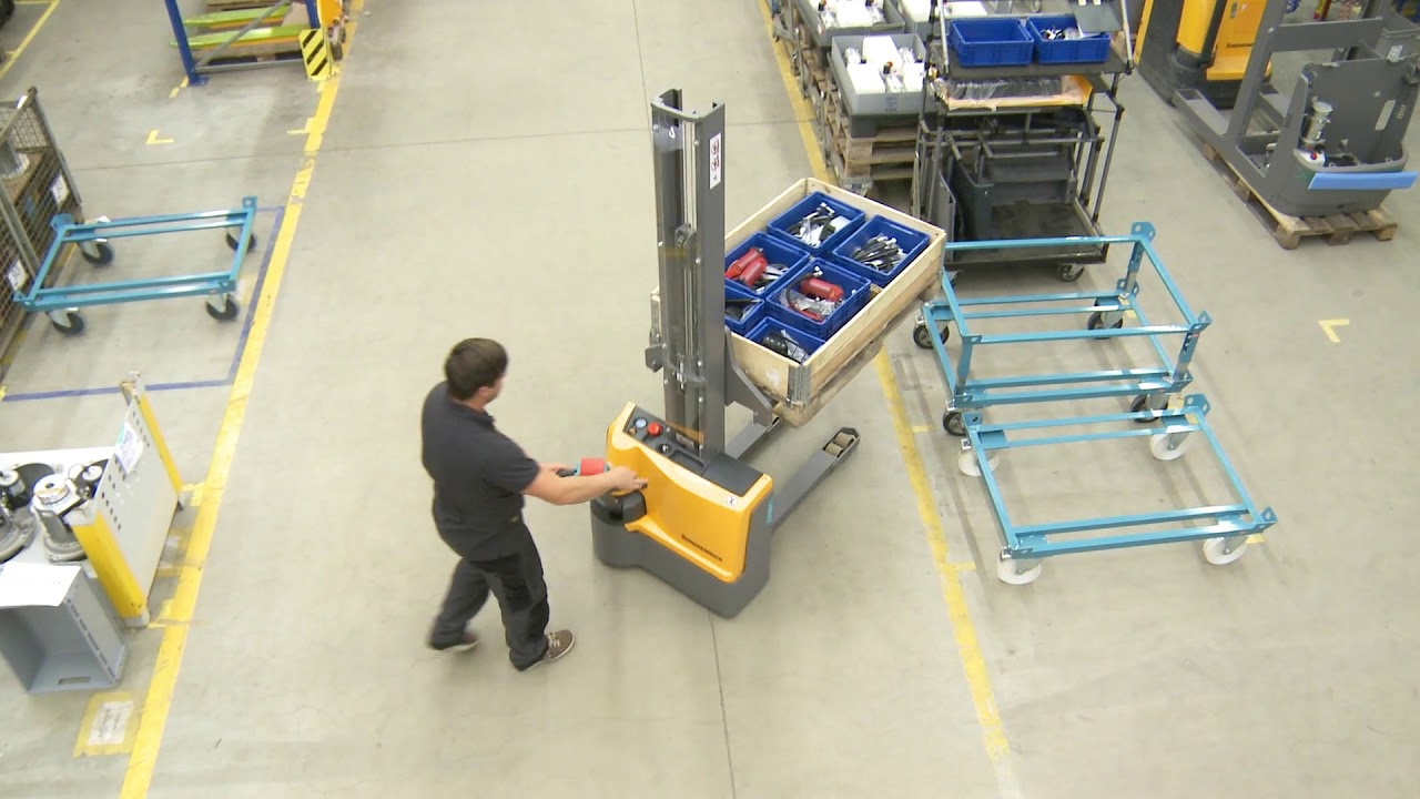 1726 Jungheinrich Ejc M10 E Electric Stacker Truck Single Stage Mast Capacity 1000 Kg Youtube