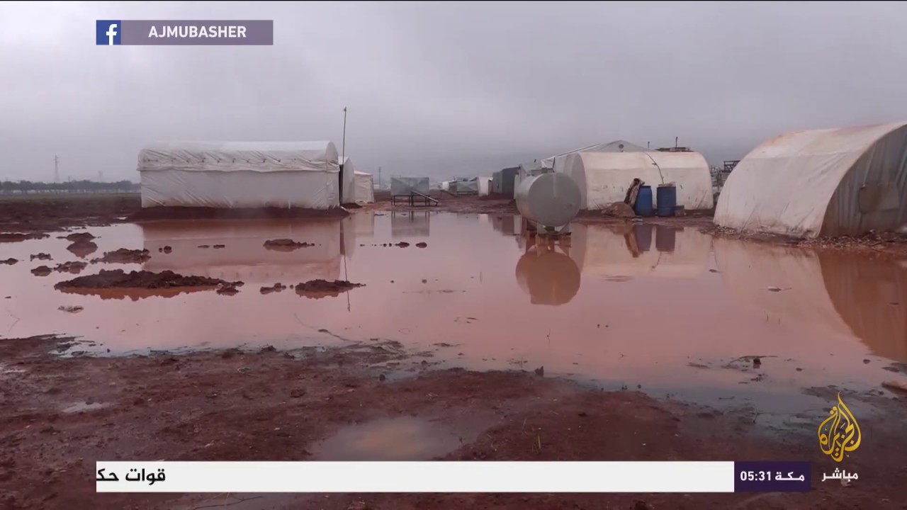 أوضاع النازحين السوريين في مخيم المثنى بريف إدلب الشمالي